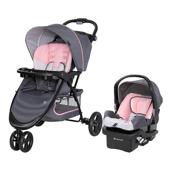 Baby Trend EZ Ride Travel System with EZ-Lift™ Infant Car Seat Dash Pink
