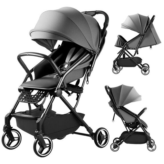 Lightweight Compact Travel Stroller with Reclining Seat