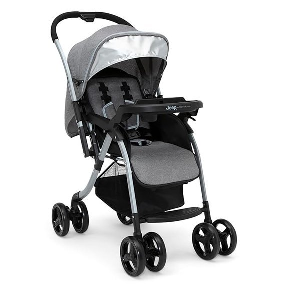 Jeep Unlimited Reversible Handle Stroller Grey Tweed