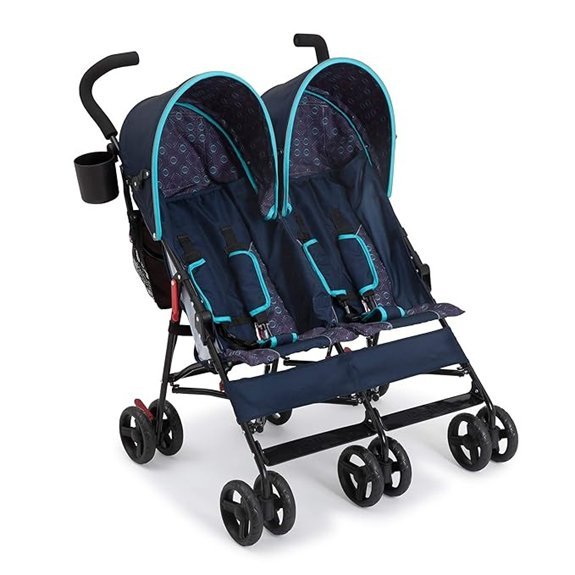 Delta Children LX Side-by-Side Stroller (Night Sky)