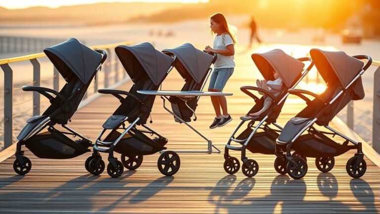 single strollers with platforms