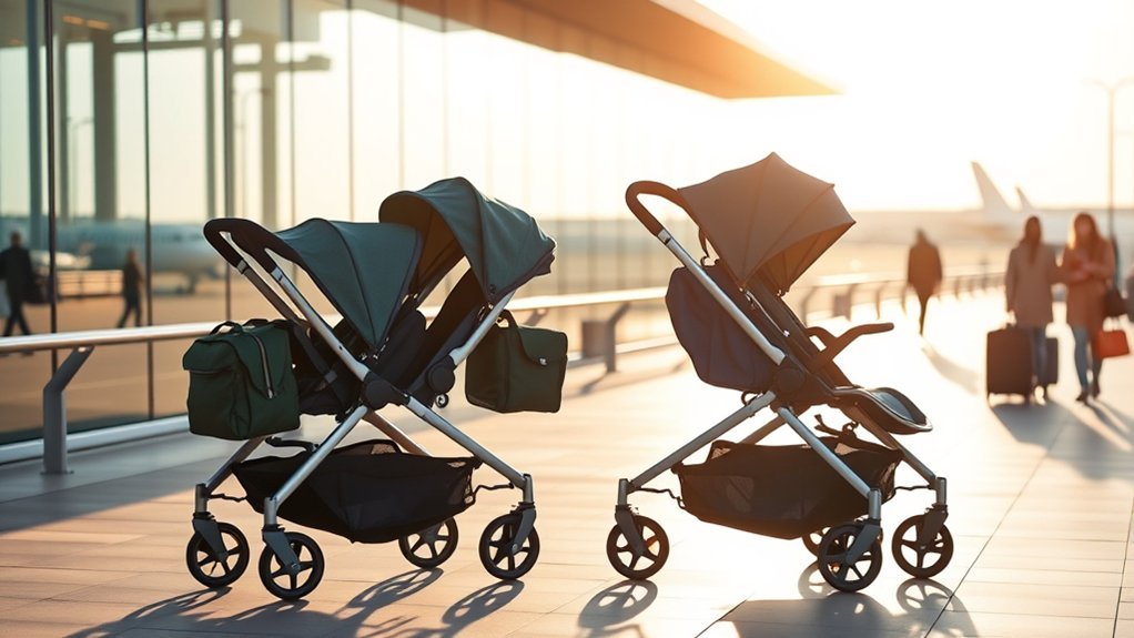 travel friendly double strollers