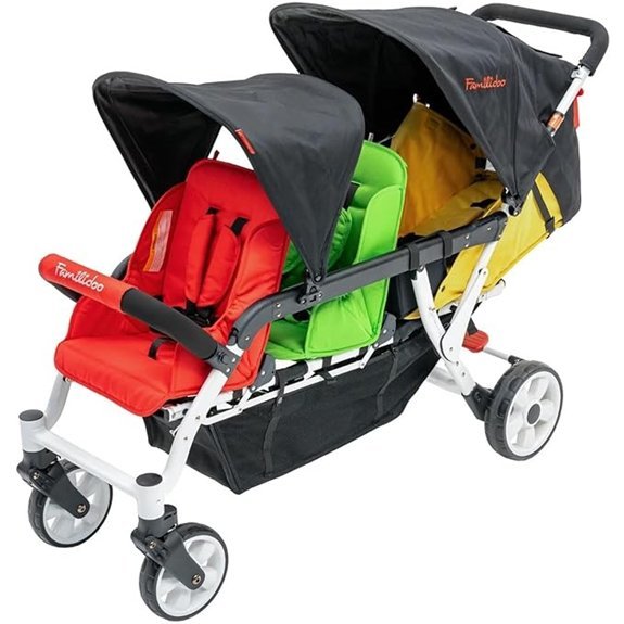 Familidoo H3E Tandem Triple Baby Stroller