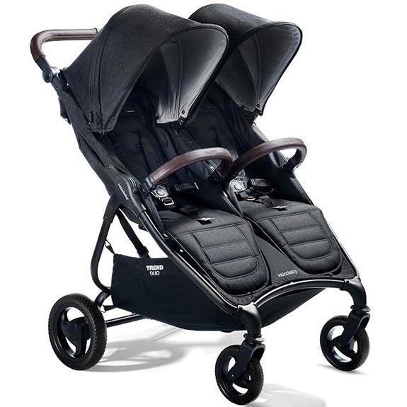 Valco Baby Trend Duo Double Stroller (Night Black)