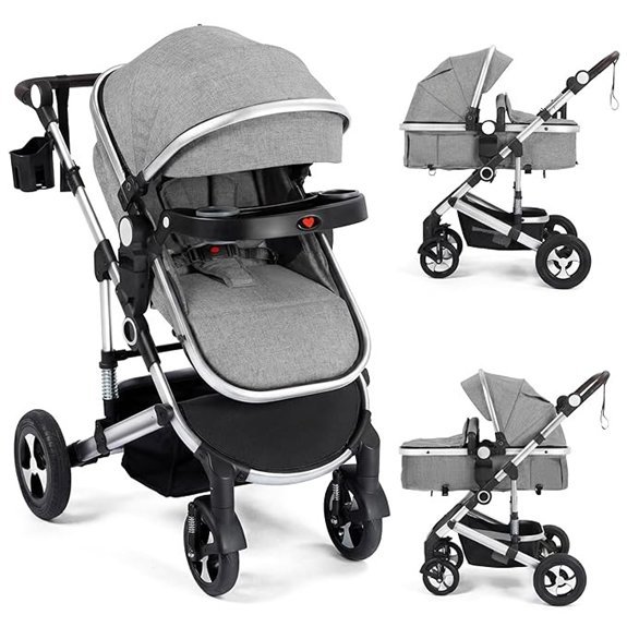 Kinder King 3-in-1 Reversible Baby Stroller