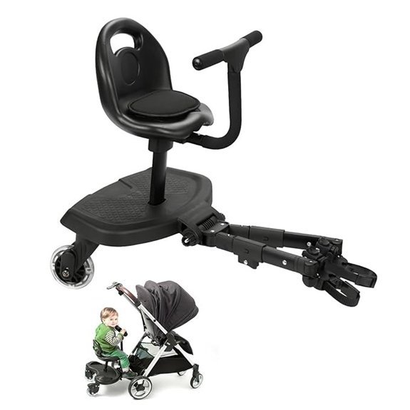 Universal 2-in-1 Stroller Board with Detachable Seat