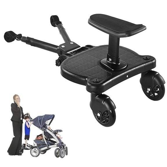 Universal 2-in-1 Stroller Board with Detachable Seat