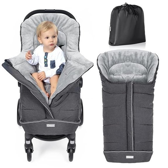 Orzbow Universal Stroller Footmuff for Winter Baby