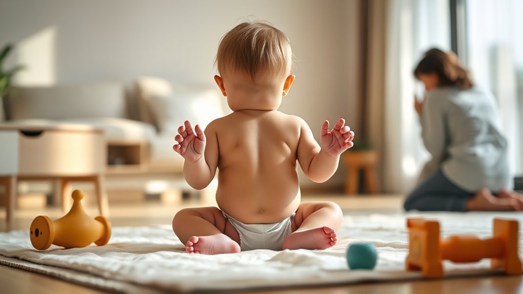 baby sitting development milestones