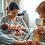 balancing toddler care demands
