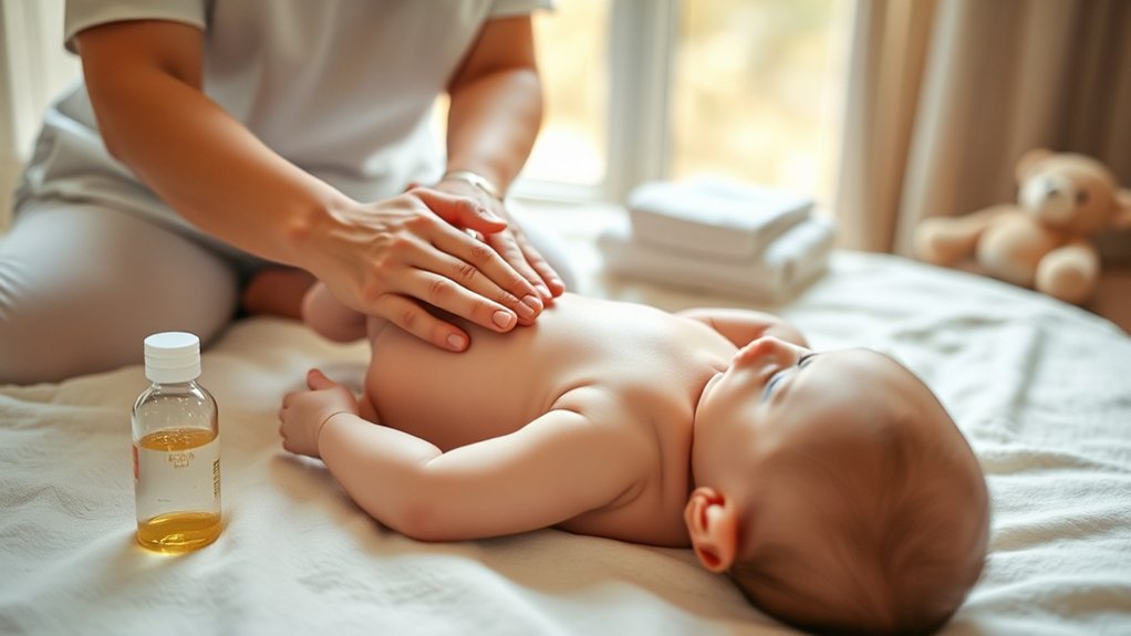 calm gentle baby massage