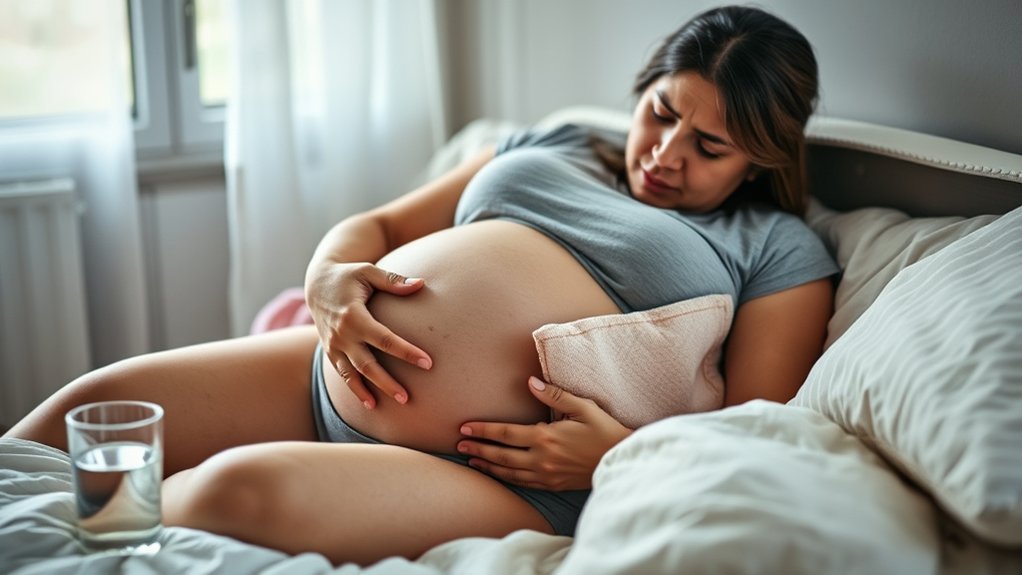 ease cramping with supportive measures