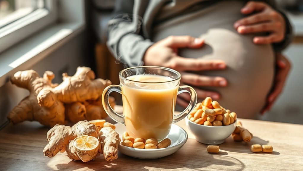ginger alleviates pregnancy nausea