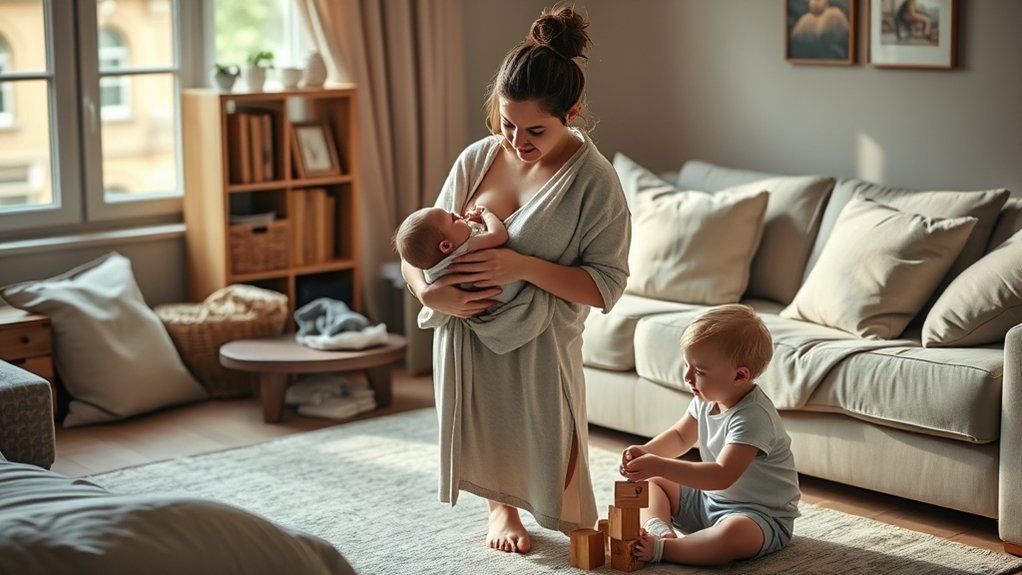 hands free baby wearing comfort