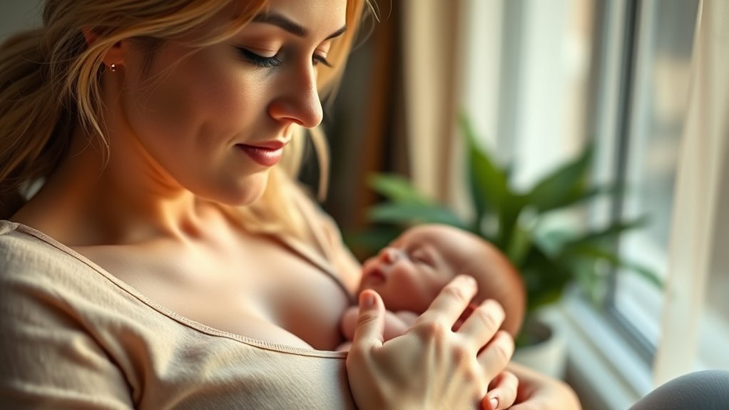 milk ejection during breastfeeding