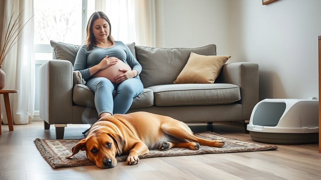 pregnancy heightens pet odors