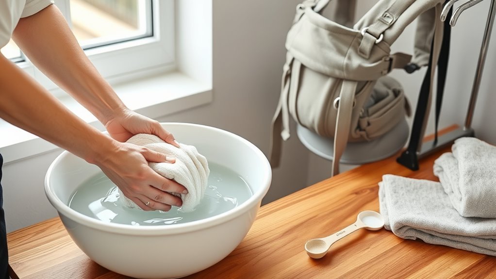 safe baby carrier cleaning
