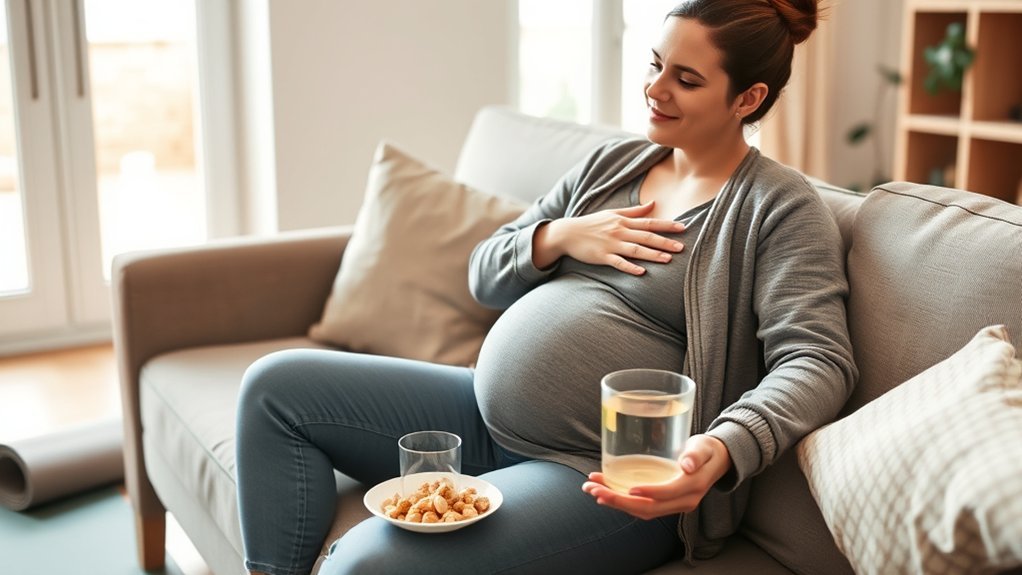 smaller meals upright posture