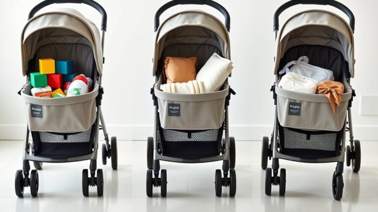 stroller storage capacity comparison