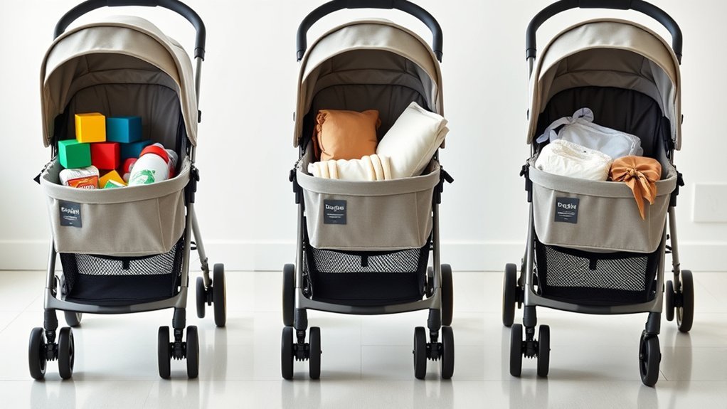 stroller storage capacity comparison