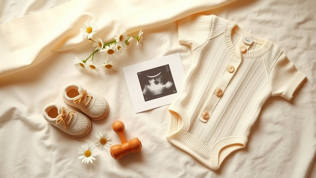 stylish pregnancy announcement props