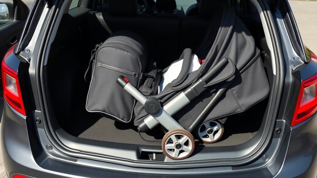 tight trunk stroller fitting