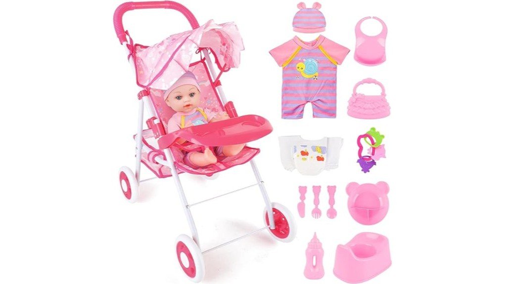 adorable baby doll stroller