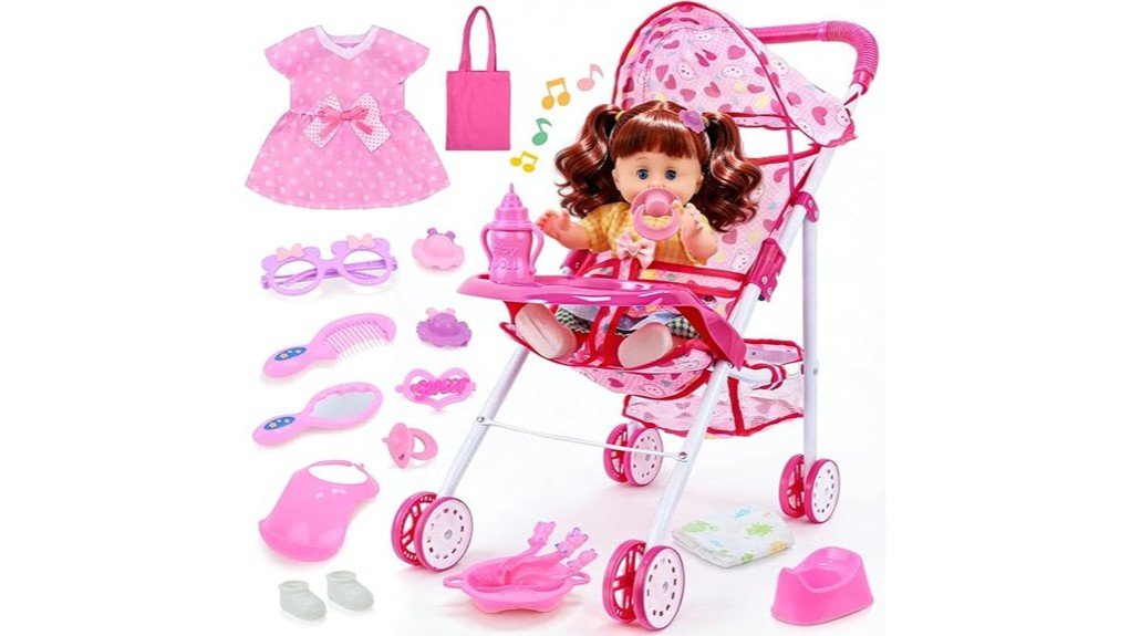charming baby doll stroller