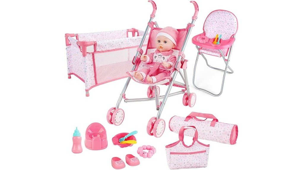 charming baby doll stroller