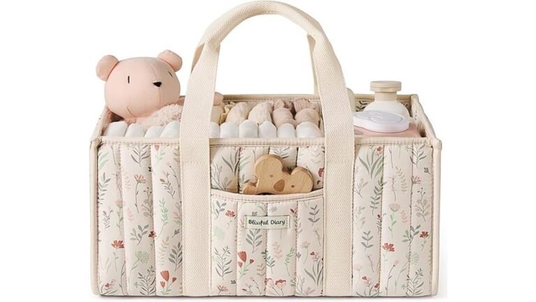 charming floral diaper organizer
