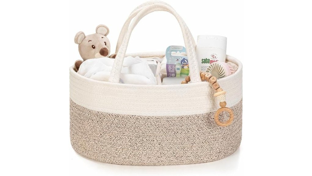 chic diaper storage solution