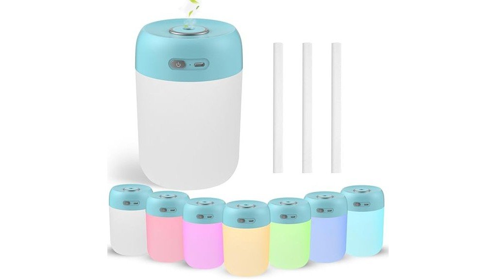 compact colorful humidifier review
