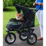 convenient easy access pet stroller