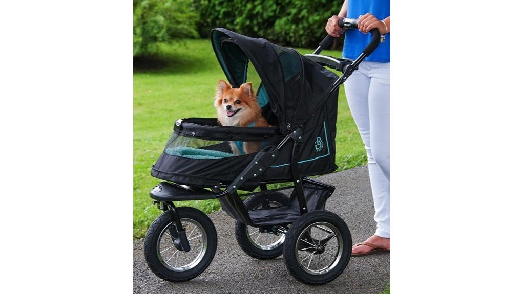 convenient easy access pet stroller