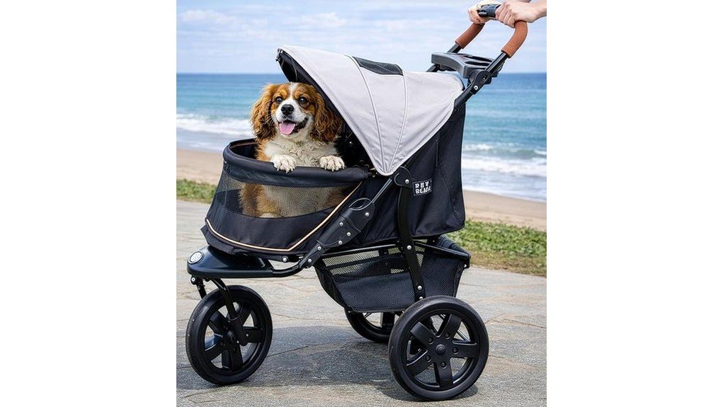 convenient pet stroller design