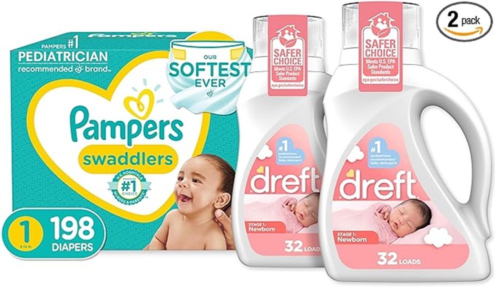diapers and detergent review