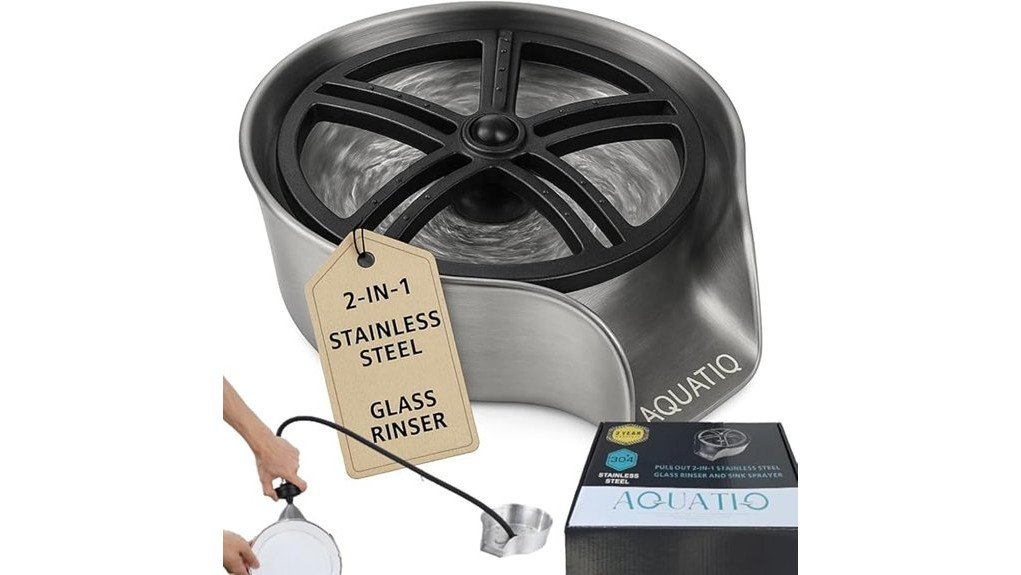 efficient kitchen glass rinser