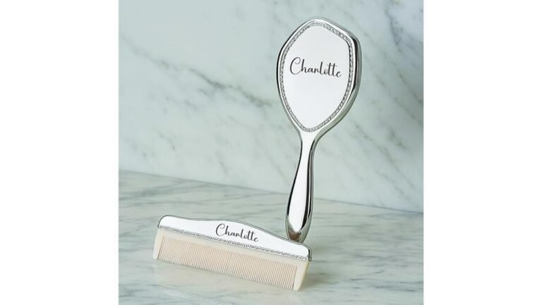 elegant engraved grooming set