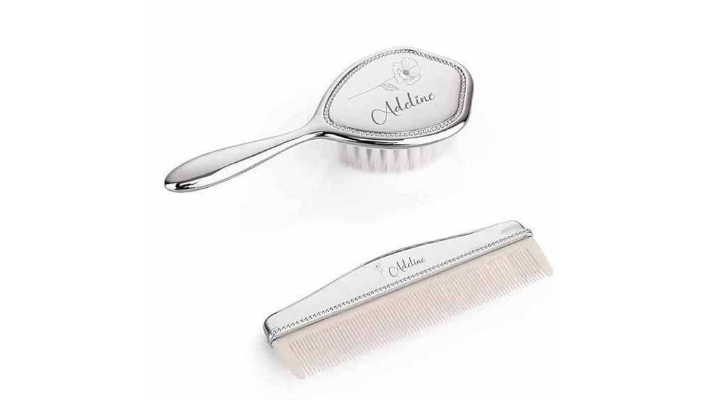 elegant engraved grooming set