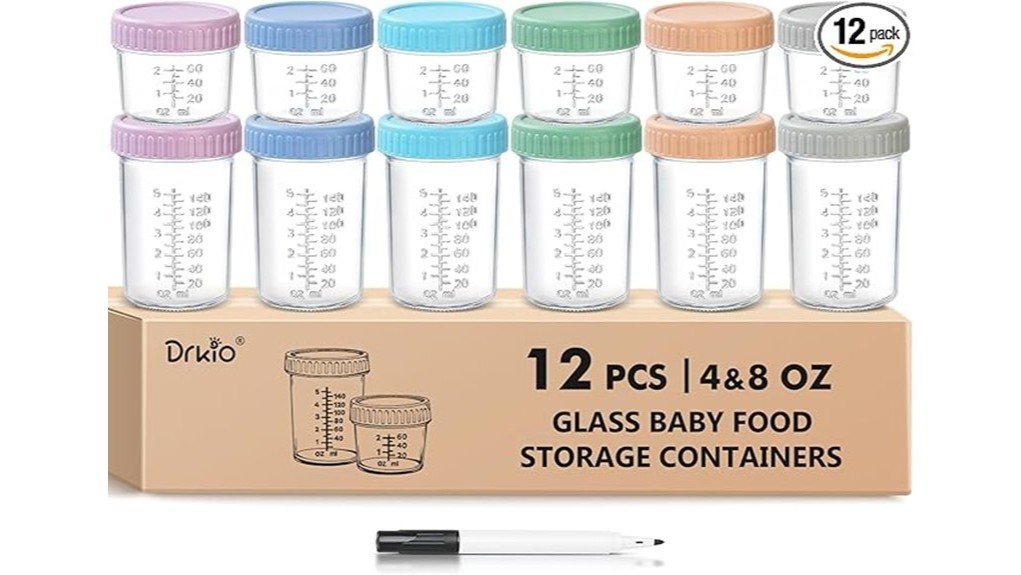 glass baby food containers