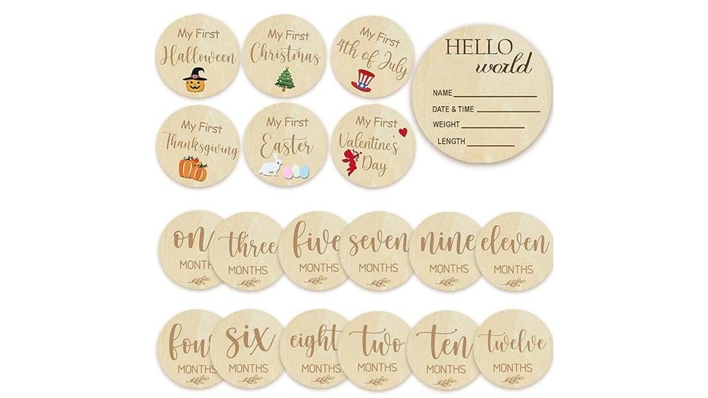 milestone cards for infants