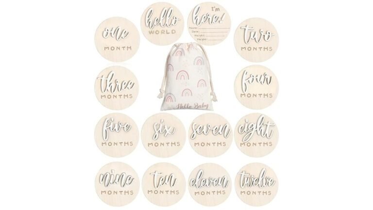 monthly milestone card set