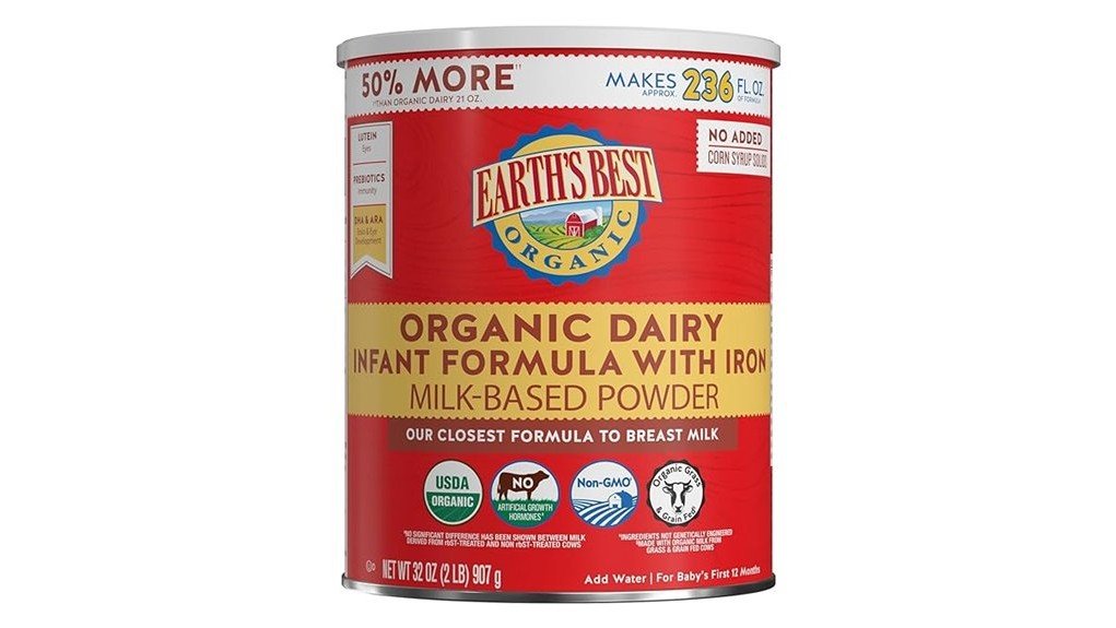 organic baby formula review