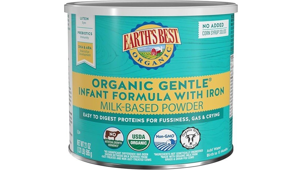 organic baby formula review