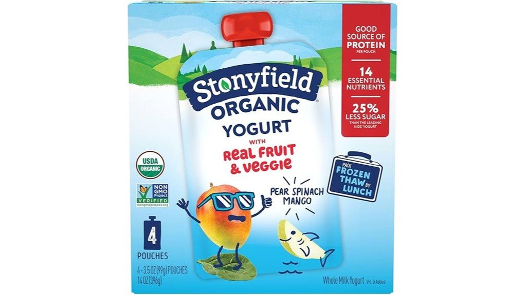 organic kids yogurt pouches