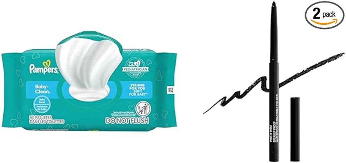 pampers and wet n wild