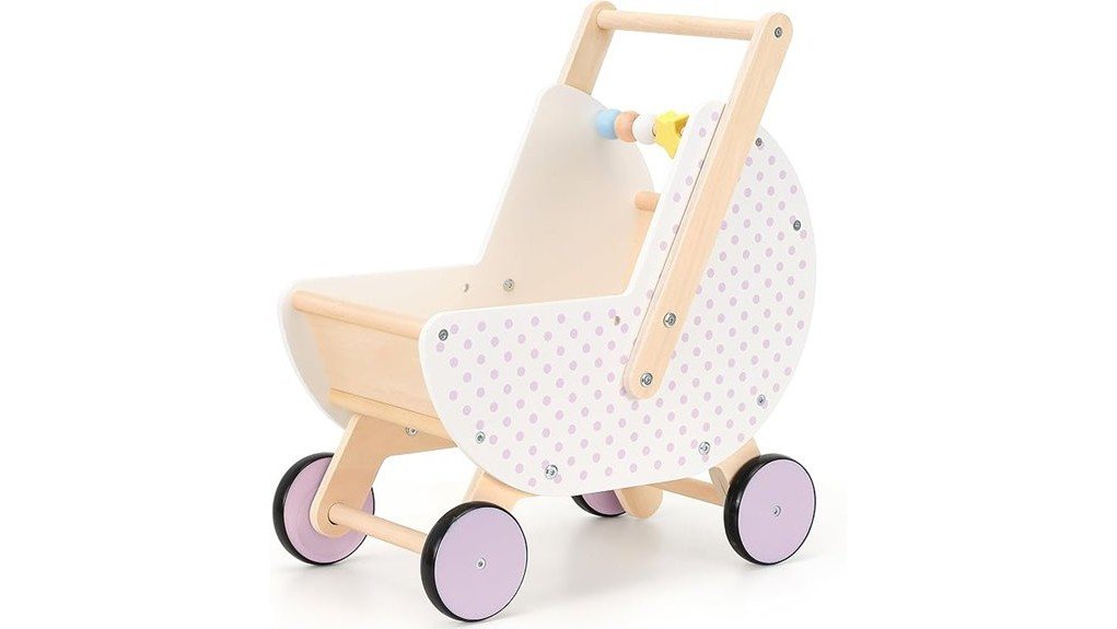 pillowhale wooden baby walker