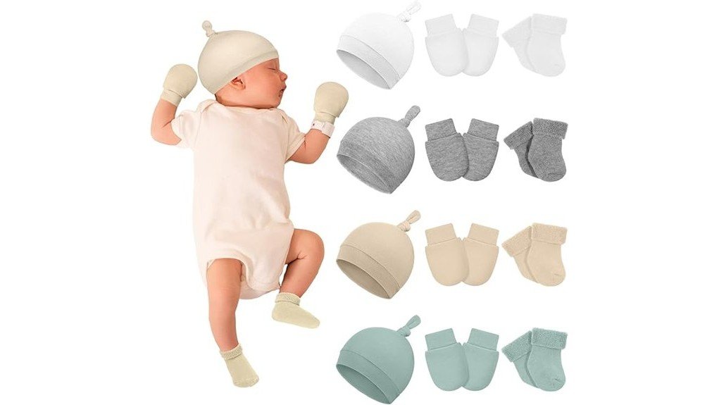 preemie hat and mitten set