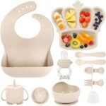silicone baby feeding set