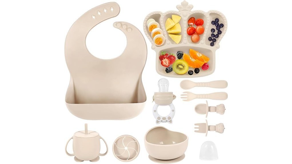 silicone baby feeding set